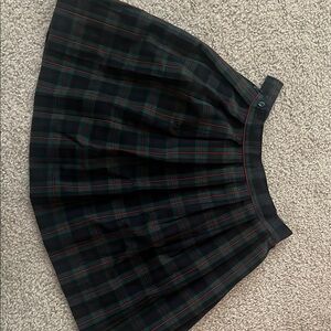 Plaid A-Line Skirt